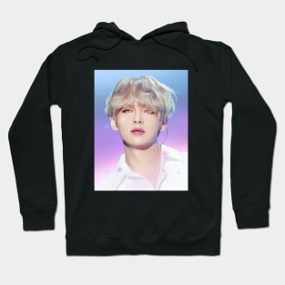 Bts Tae painting effect (blue and pink eyes) - BTS Army kpop gift BT21 Hoodie